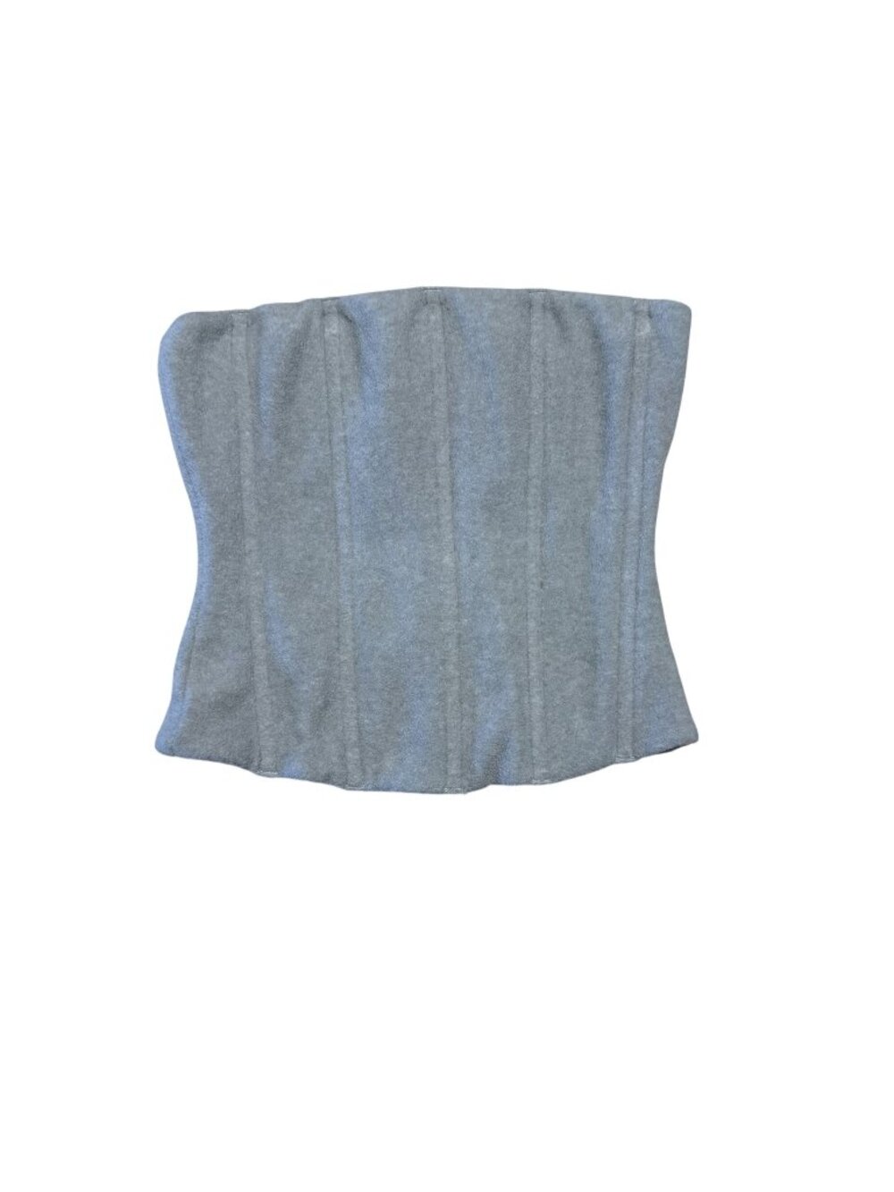 Skims Fleece Light Heather Grey Lounge Corset Women's XX-Small XXS